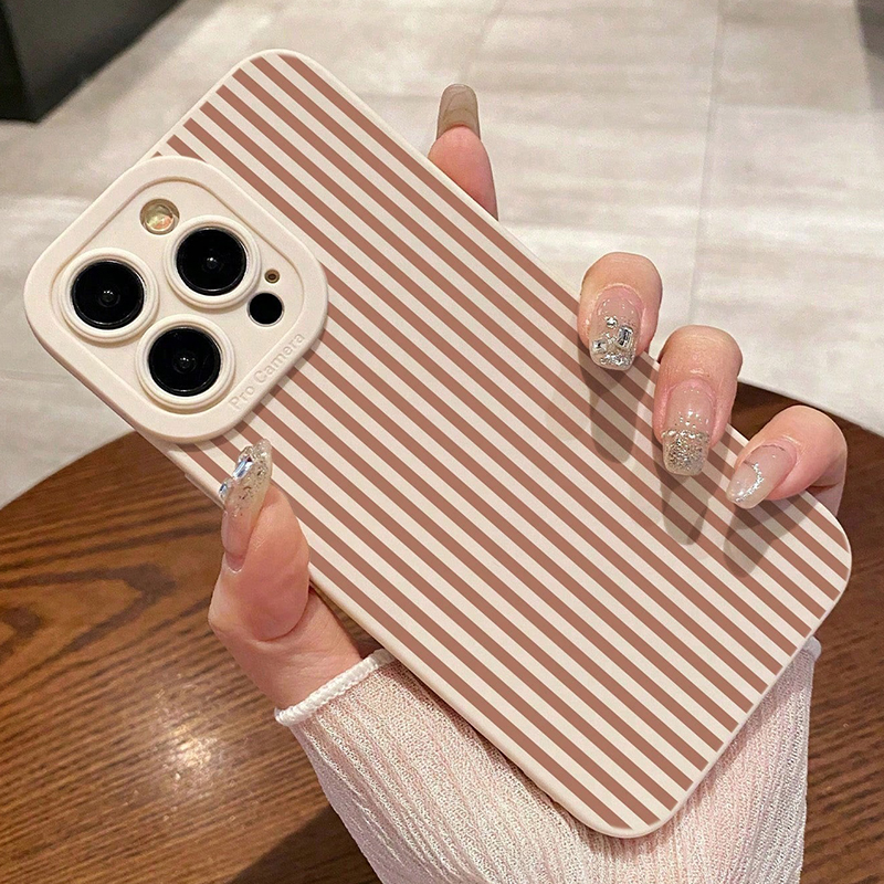 Pink Striped Painted Anti-Drop - X Phone Accessories recension och pris