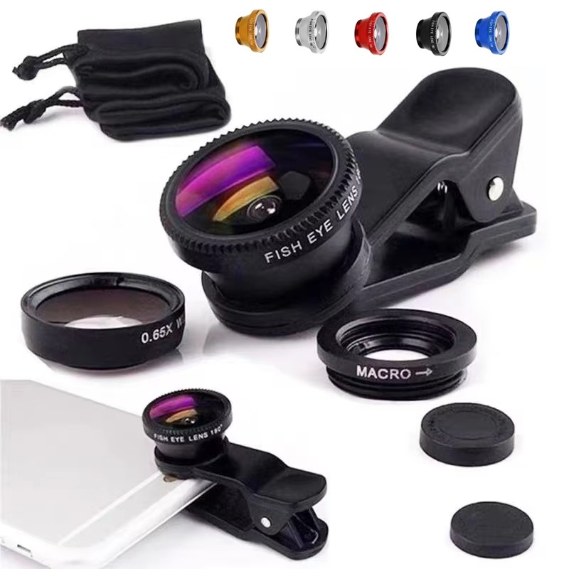 3 In 1 Phone Fish Eye Lens Wid - Lens Camera Clip recension och pris