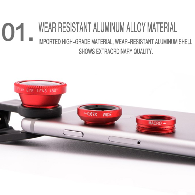 3 In 1 Phone Fish Eye Lens Wid - Lens Camera Clip recension och pris